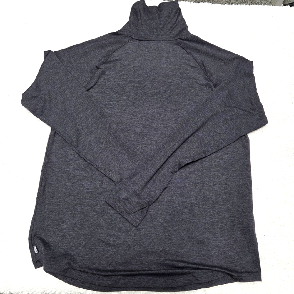 Eddie Bauer Dark Gray‎ Long Sleeve Top Women L Pockets Soft